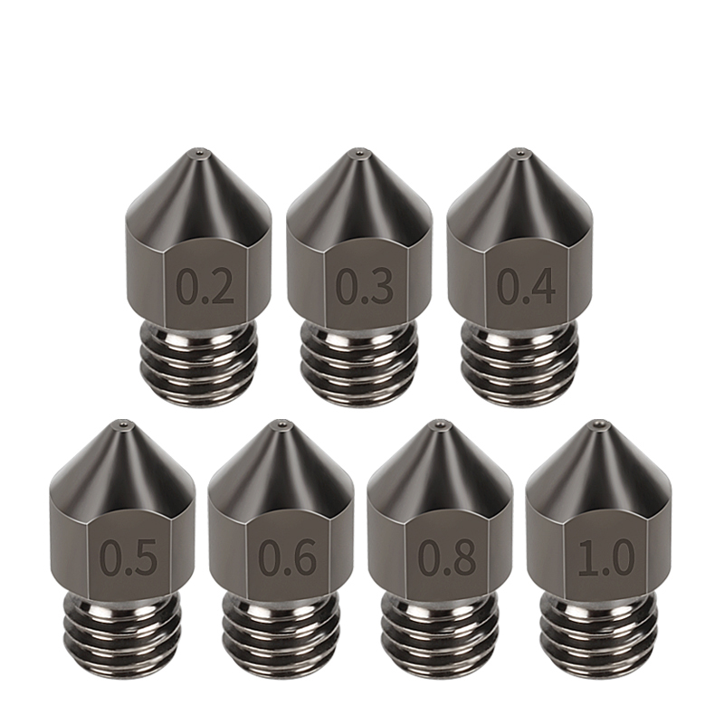 3D Printing Nozzle - Super Hardened Steel Nozzle MK8 5Pcs/Lots