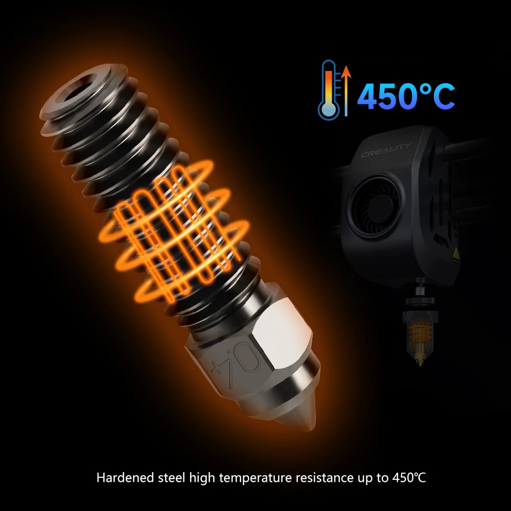 Creality K1 Hardened Steel Noz - 3D Printing Nozzle ulasan dan harga