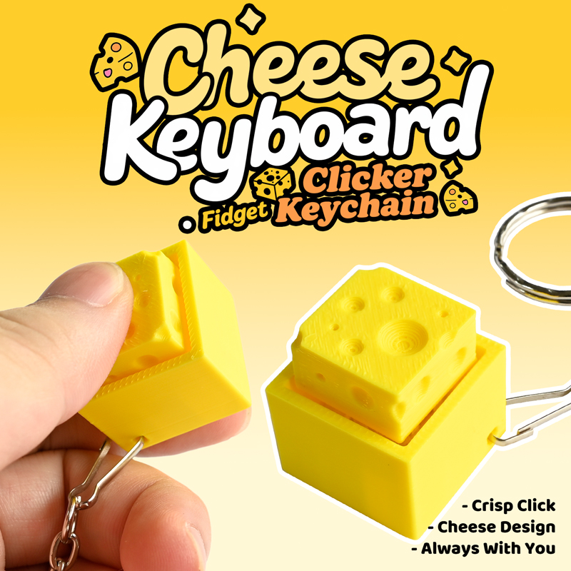 3D Printed Cheesy Key Fidget C - 3D Printing Objects ulasan dan harga