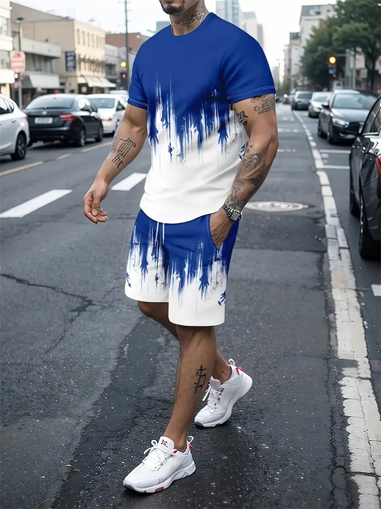 Men Women Gradient Texture T-s - 3D Printing Service ulasan dan harga