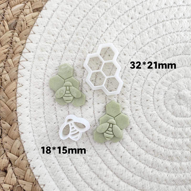 3D Bee Honeycomb Earring Cutti - 3D Printing Earrings ulasan dan harga