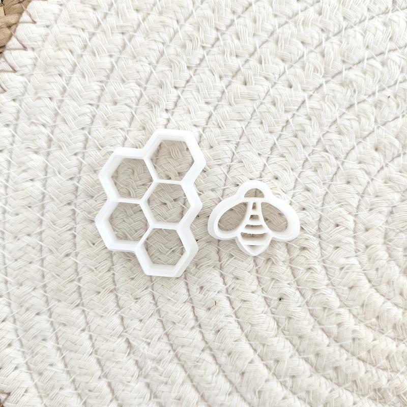3D Bee Honeycomb Earring Cutti - 3D Printing Earrings ulasan dan harga
