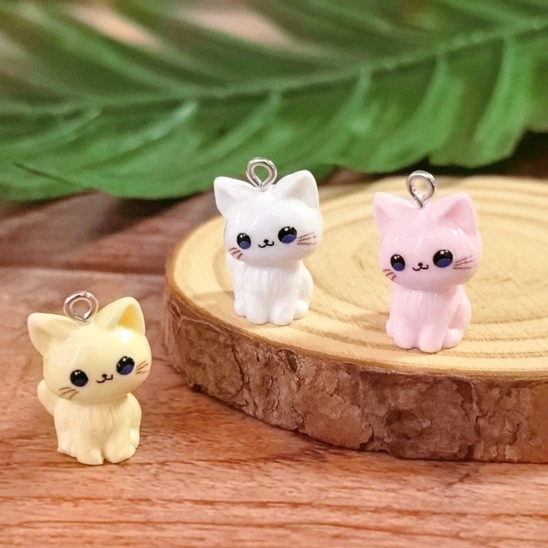 10pcs 3D Kawaii Happy Cat Resi - 3D Printing Earrings ulasan dan harga