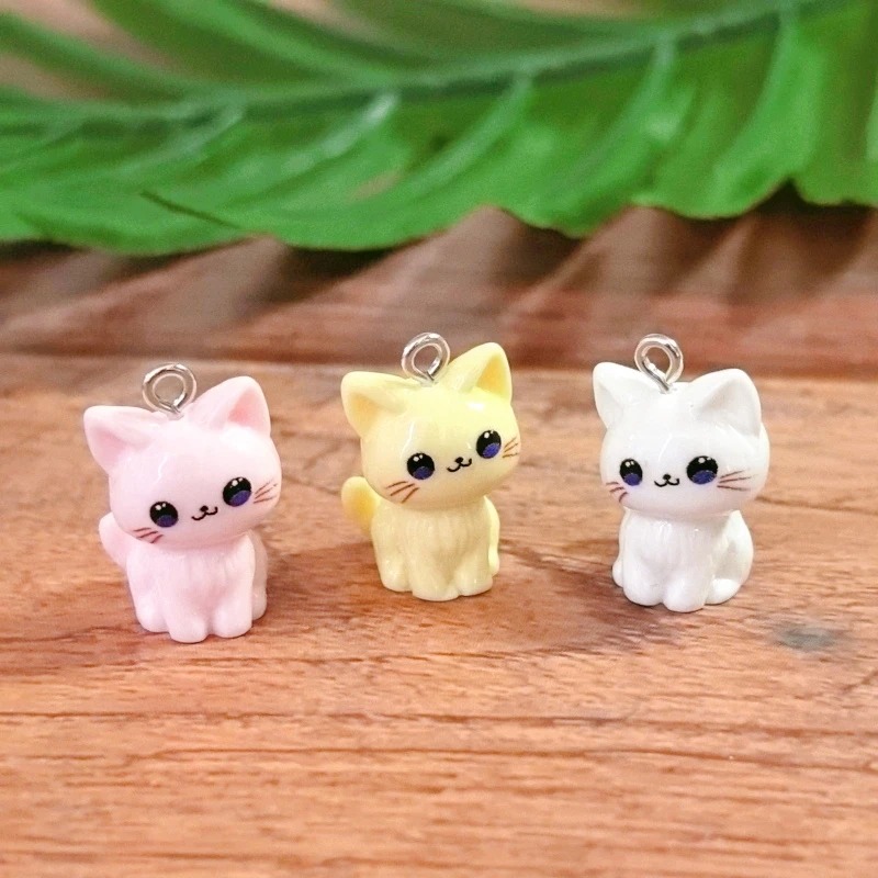 10pcs 3D Kawaii Happy Cat Resi - 3D Printing Earrings ulasan dan harga