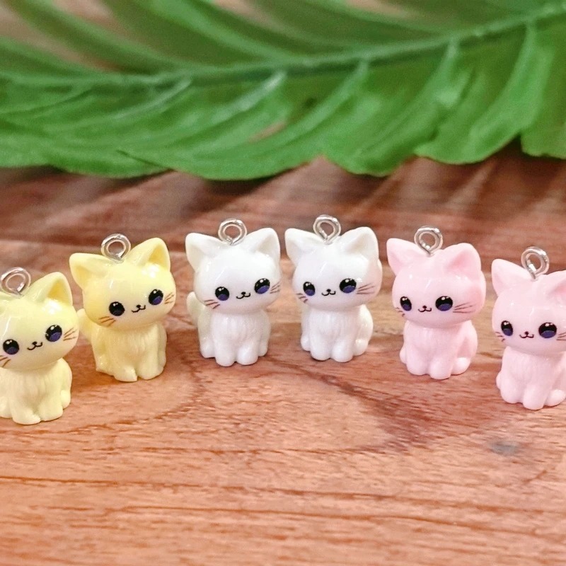 10pcs 3D Kawaii Happy Cat Resi - 3D Printing Earrings ulasan dan harga