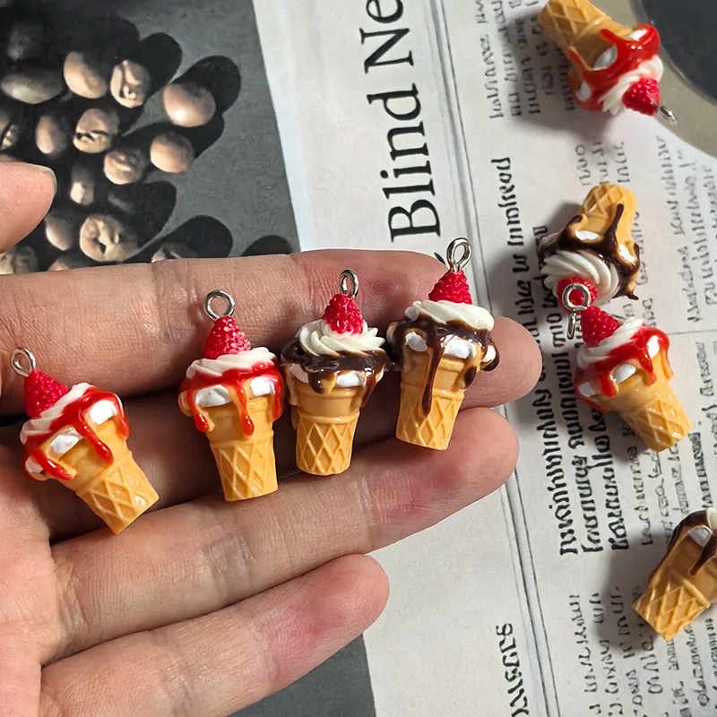 10Pcs 3D Mini Simulated Strawb - 3D Printing Earrings ulasan dan harga