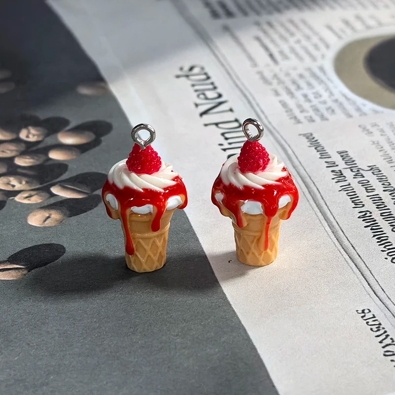10Pcs 3D Mini Simulated Strawb - 3D Printing Earrings ulasan dan harga