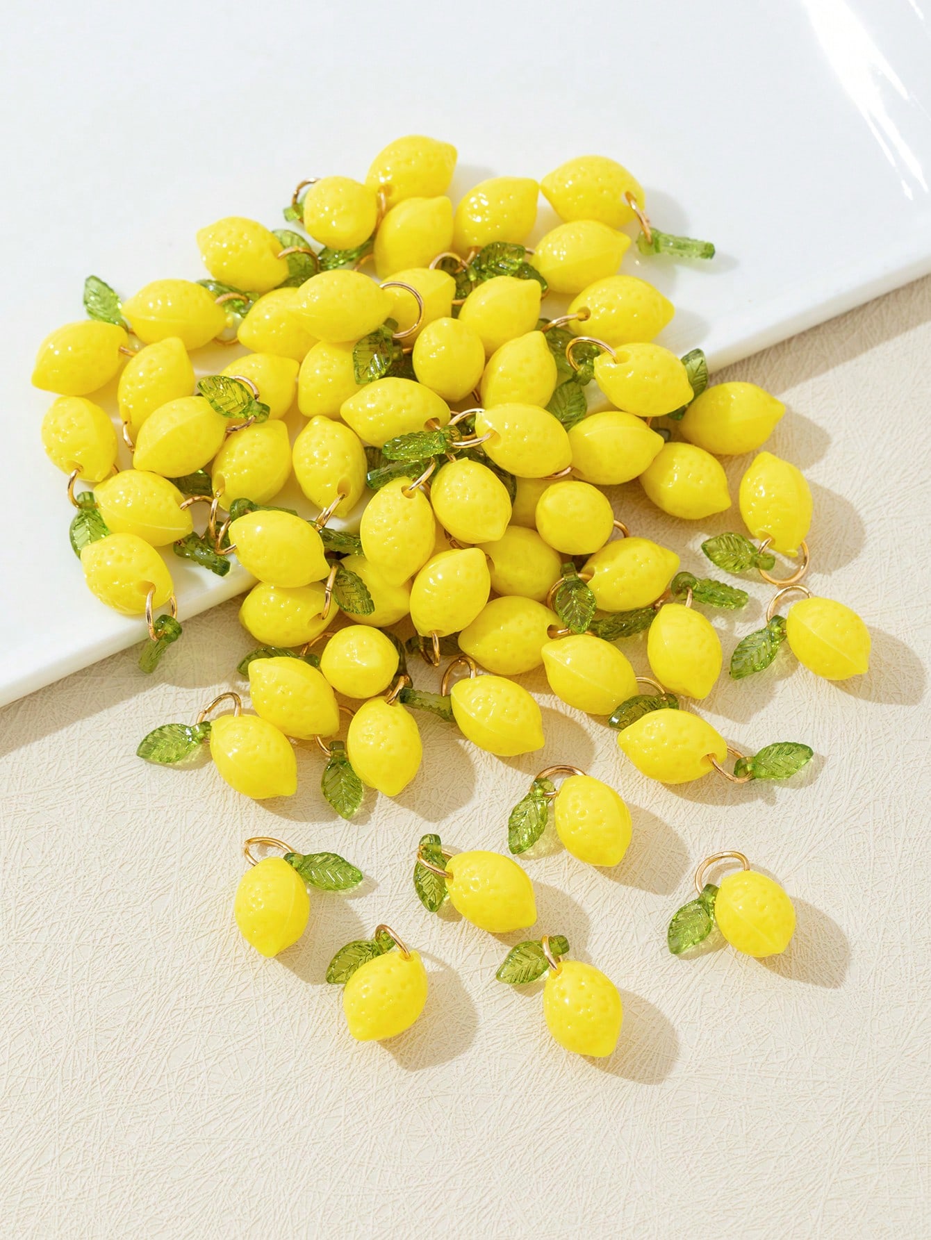 10Pcs 3D Lemon Resin Charms Pe - 3D Printing Earrings ulasan dan harga