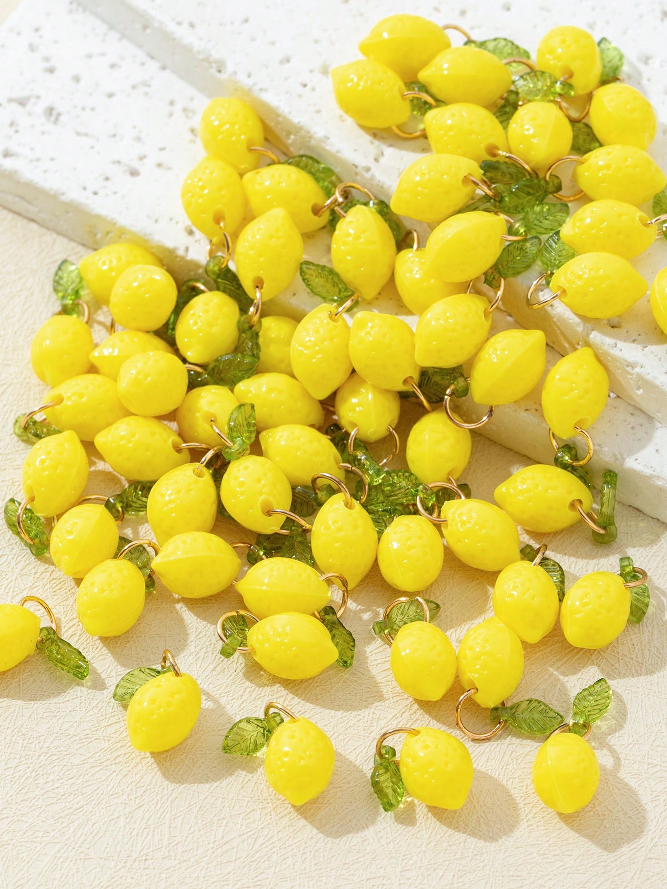 10Pcs 3D Lemon Resin Charms Pe - 3D Printing Earrings ulasan dan harga