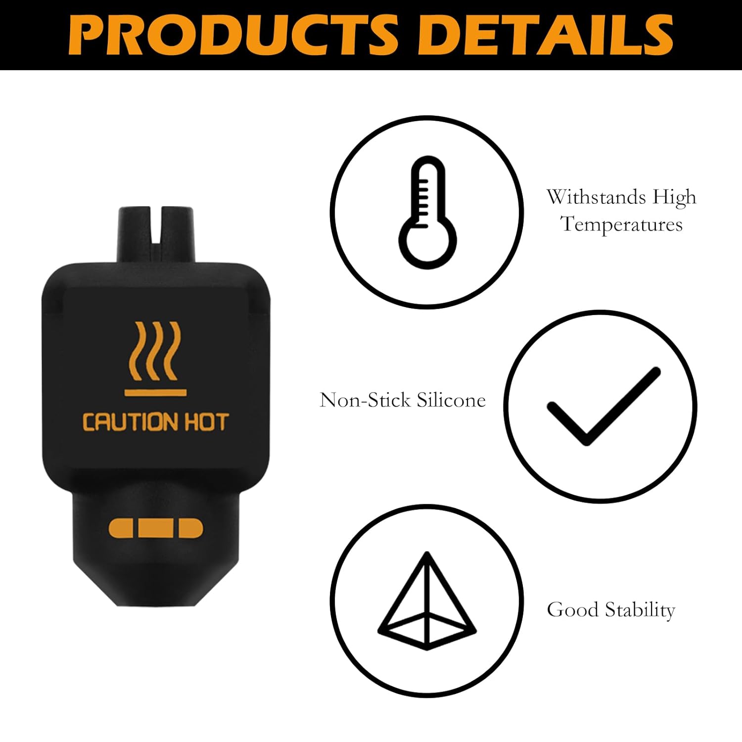 10Pcs Black Silicone Sock for  - 3D Printing Nozzle ulasan dan harga