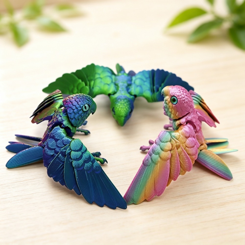 3D Printed Cute Parrot Model F - 3D Printing Mockup ulasan dan harga