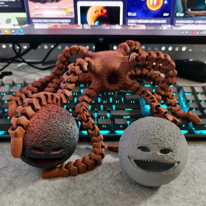 3D Printed Moon Woke Up Figure - 3D Printing Mockup ulasan dan harga