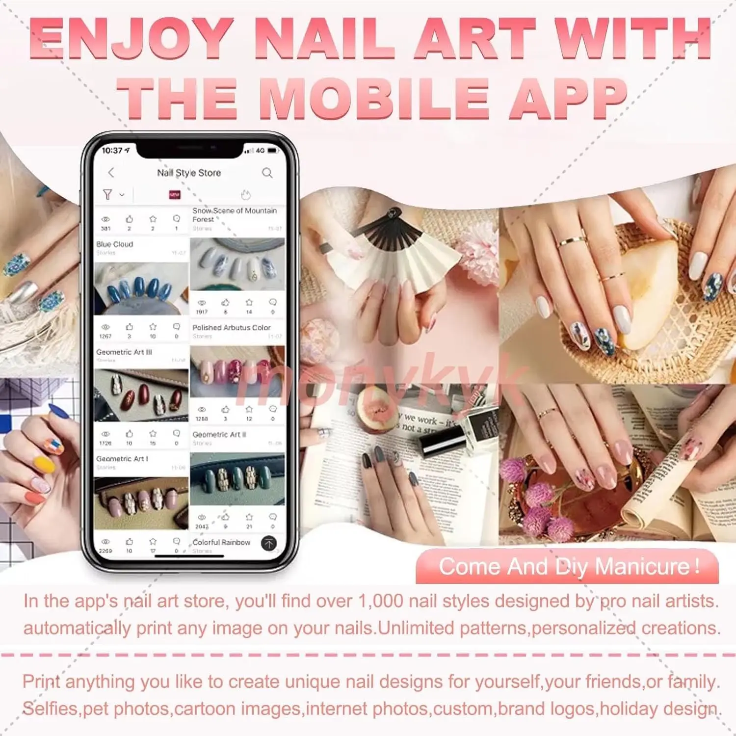 O2nails Nail Printer Machine K - 3D Printing Design Software ulasan dan harga
