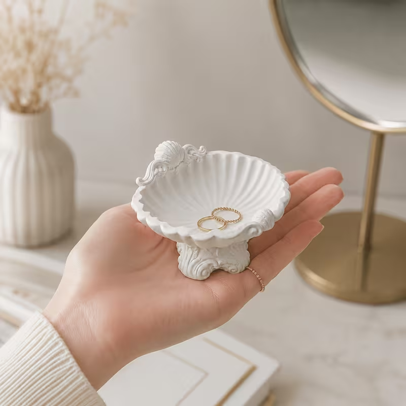 Vintage Baroque Shell Shape 3D - 3D Printing Earrings ulasan dan harga