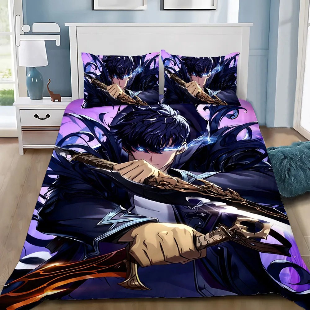 Anime Solo Leveling Bedding Se - 3D Printing Solo ulasan dan harga