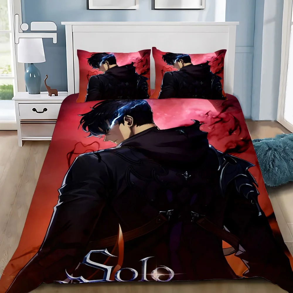 Anime Solo Leveling Bedding Se - 3D Printing Solo ulasan dan harga