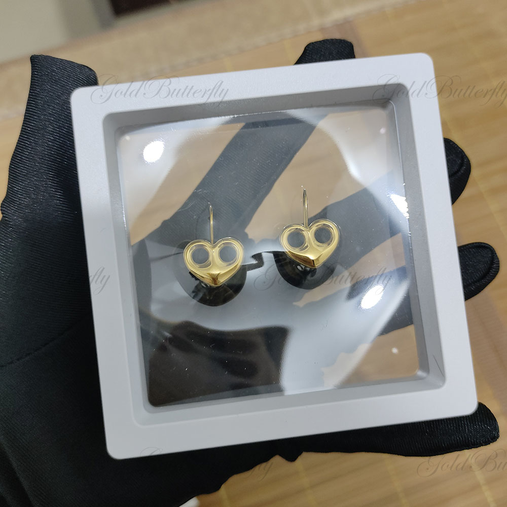 GoldButterfly Custom Heart Ear - 3D Printing Earrings ulasan dan harga