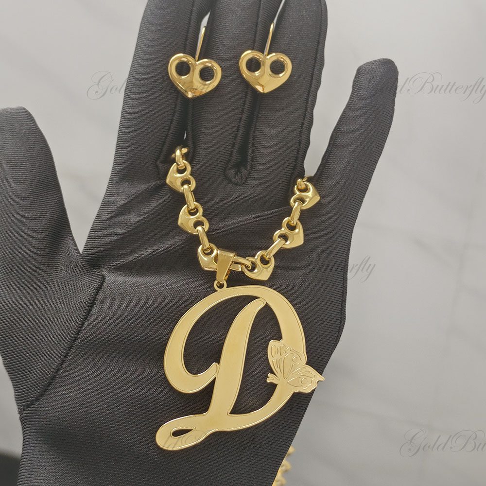 GoldButterfly Custom Heart Ear - 3D Printing Earrings ulasan dan harga
