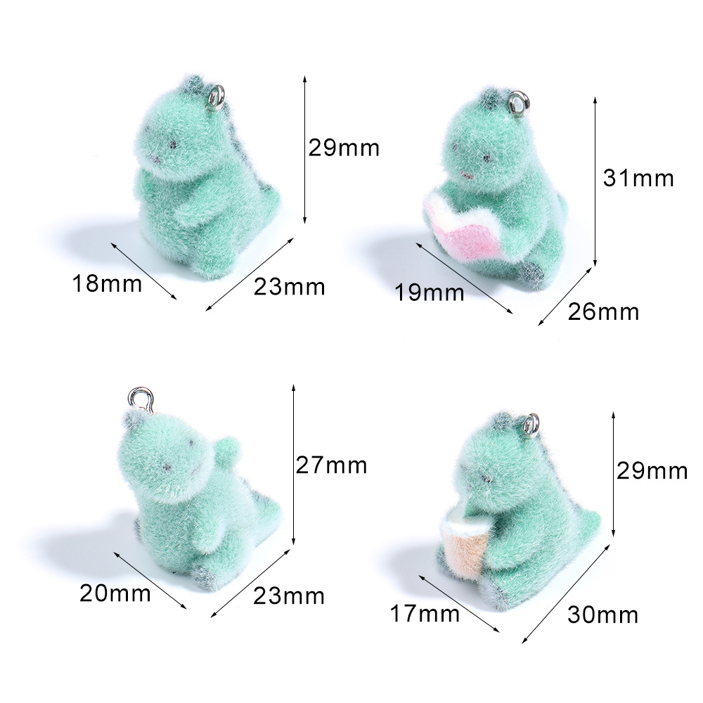 4Pcs 3D Mini Dinosaur Pendant  - 3D Printing Earrings ulasan dan harga