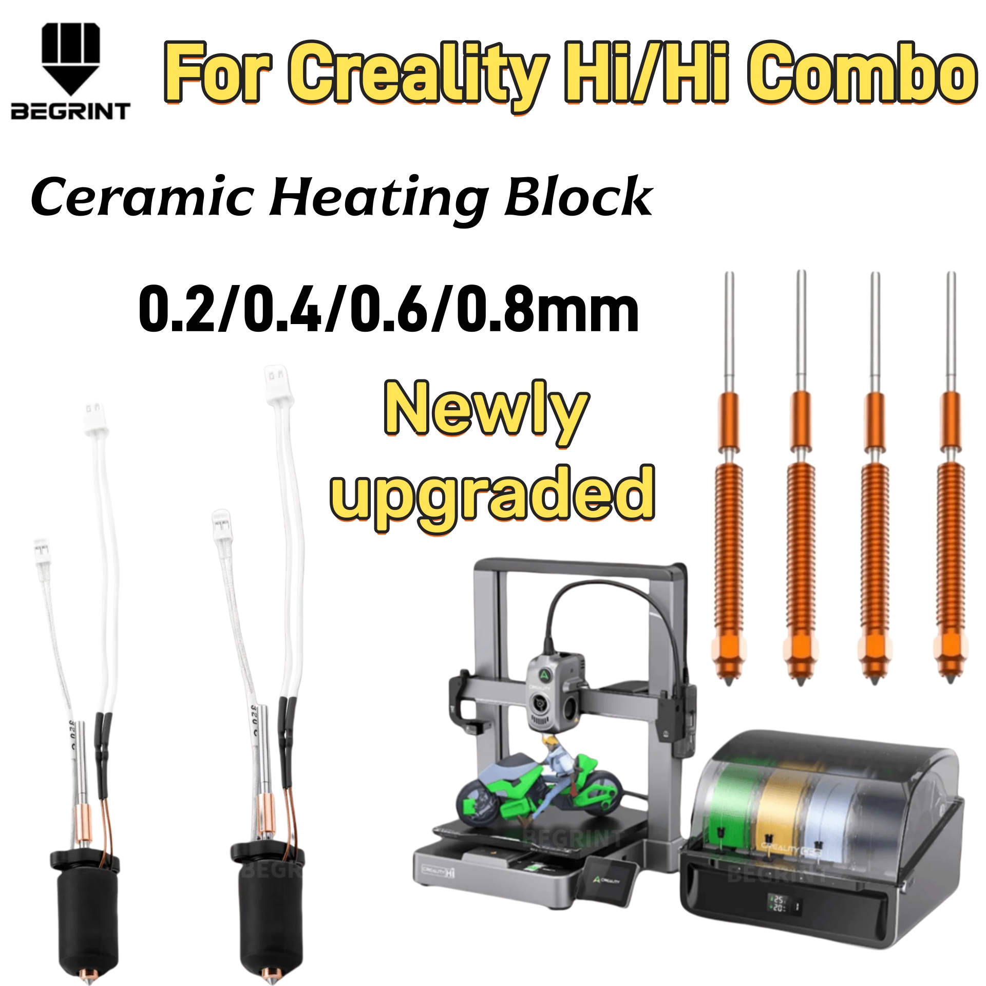 High Temp Ceramic Heater Hoten - 3D Printing Nozzle ulasan dan harga