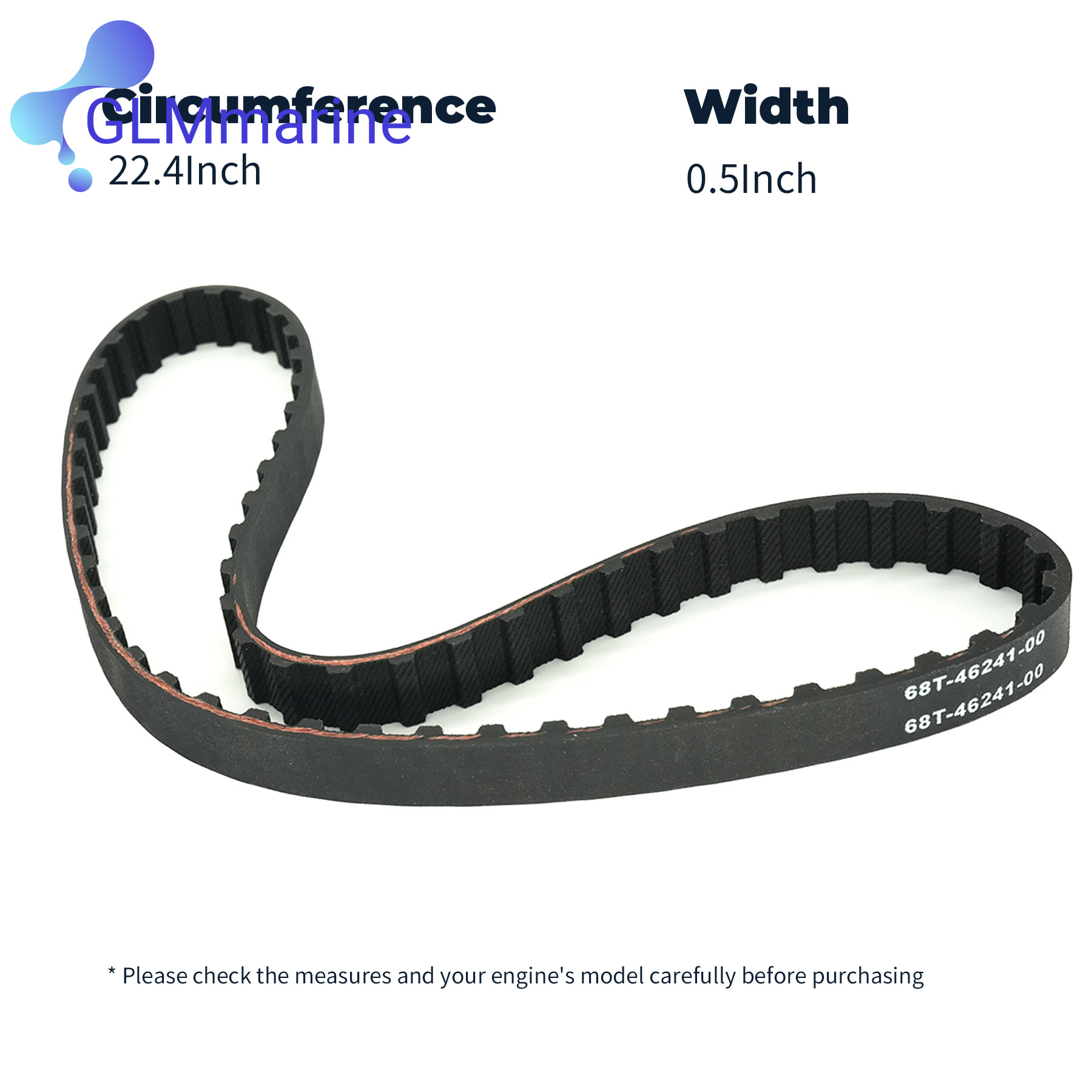 68T-46241 Marine Timing Belt C - Timing Belt ulasan dan harga