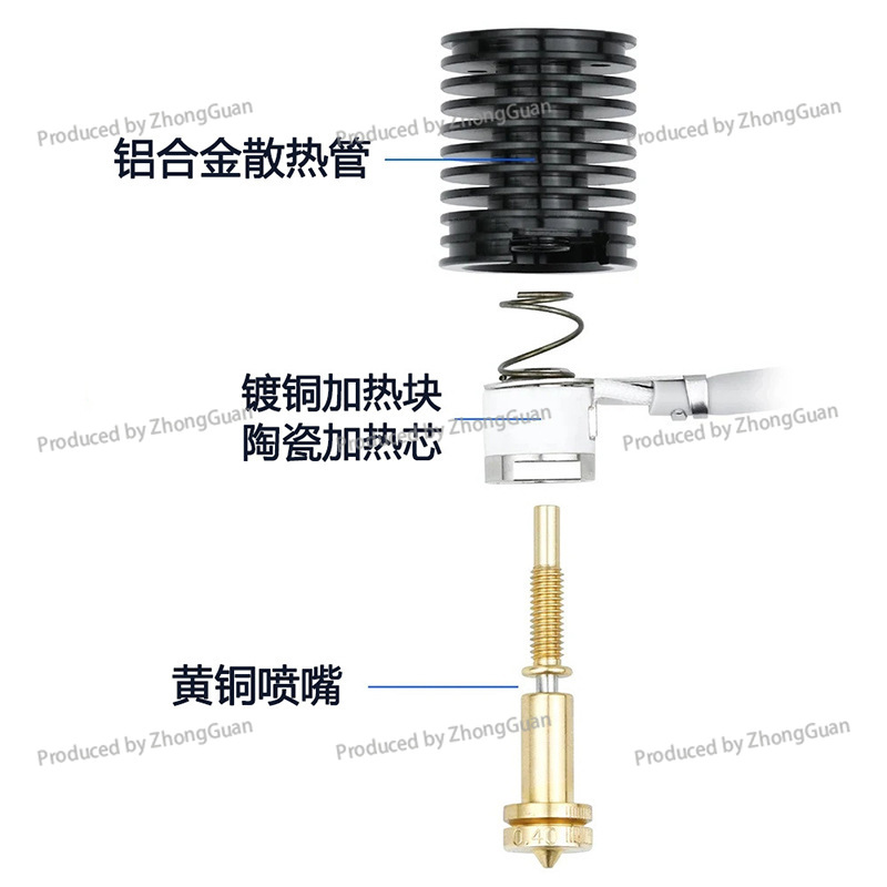 High Temperature Resistant Cer - 3D Printing Nozzle ulasan dan harga