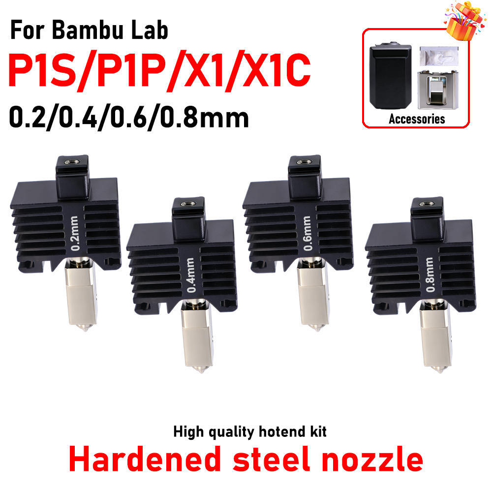 Hotend For Bambu Lab P1P X1C P - 3D Printing Nozzle ulasan dan harga