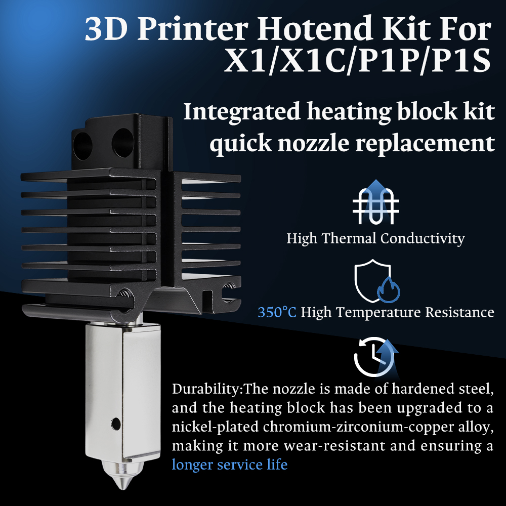 Hotend For Bambu Lab P1P X1C P - 3D Printing Nozzle ulasan dan harga