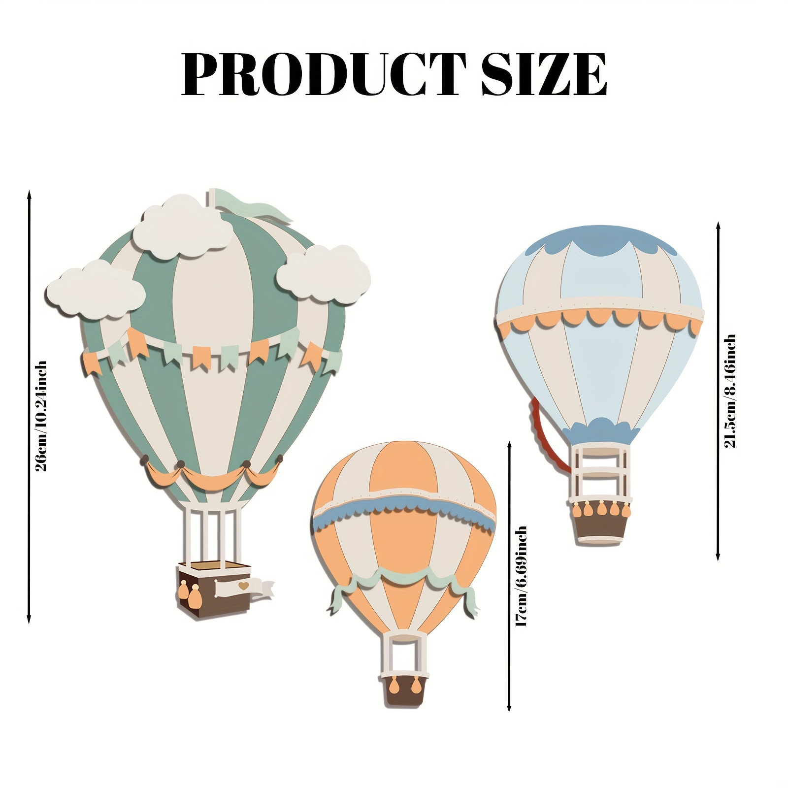 3D Cute Colorful Hot Air Ballo - 3D Printing Objects ulasan dan harga