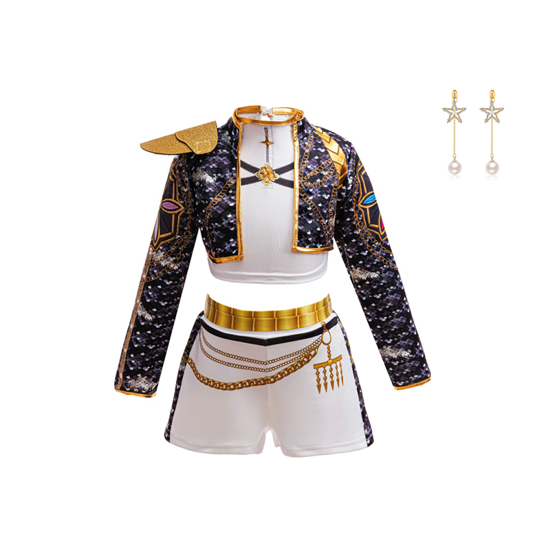 Girls Hip‑Hop 3D Print Gold Tr - 3D Printing Earrings ulasan dan harga