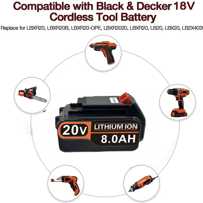 3.0Ah-8.0Ah for Black & Decker - Black+Decker Tool 20V Max ulasan dan harga